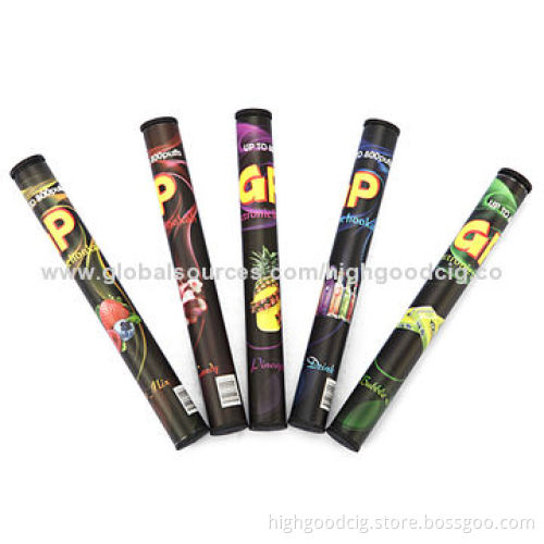 500-puff E-shisha Disposable E Cigarettes with LED Lights, CE/RoHS/FCC Mark
